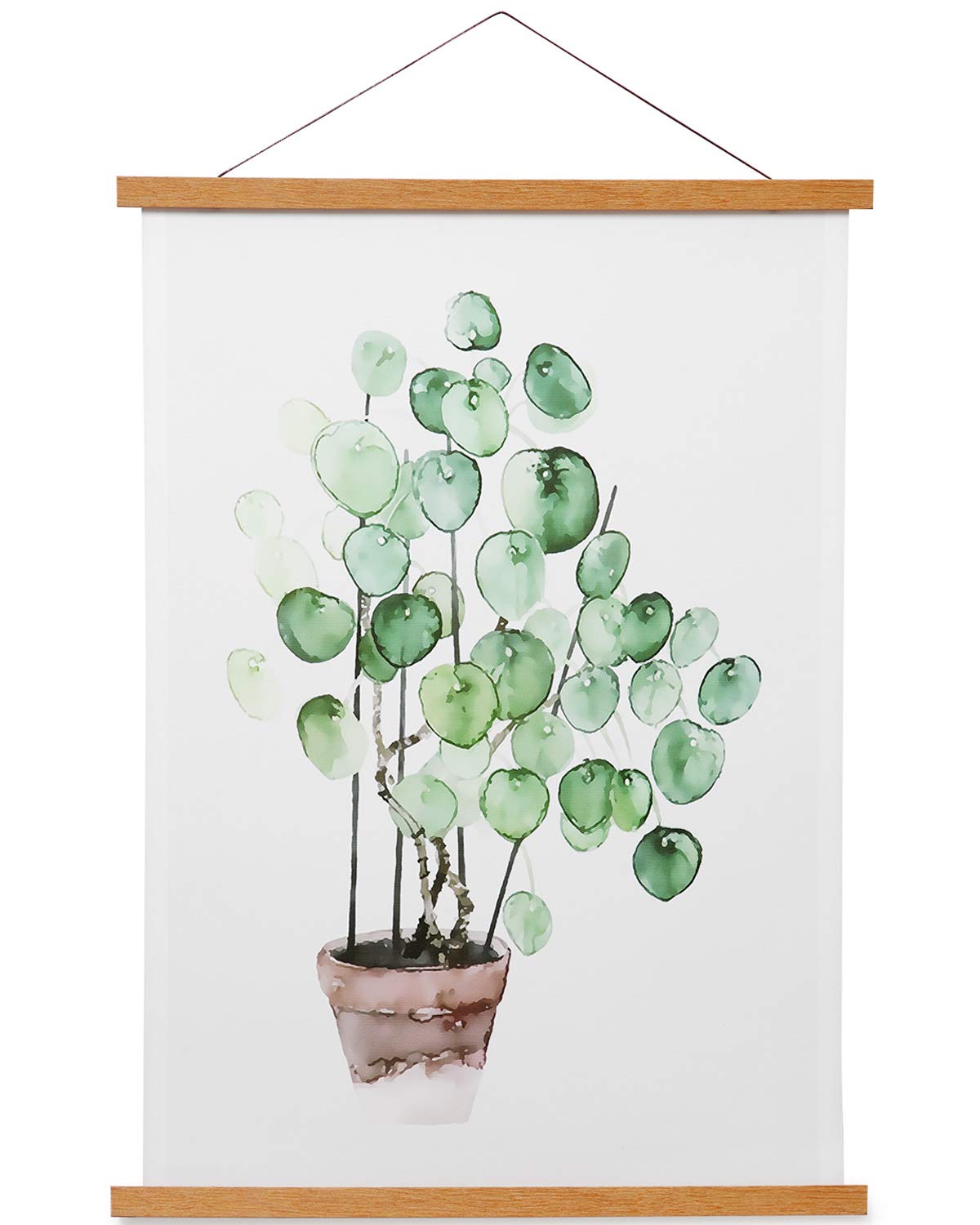 Magnetic Poster Frame Hanger, Natural Teak, 18x24 18x12 18x28 Poster Hanger for Photos, Pictures, Prints, Maps, Scrolls and Canv