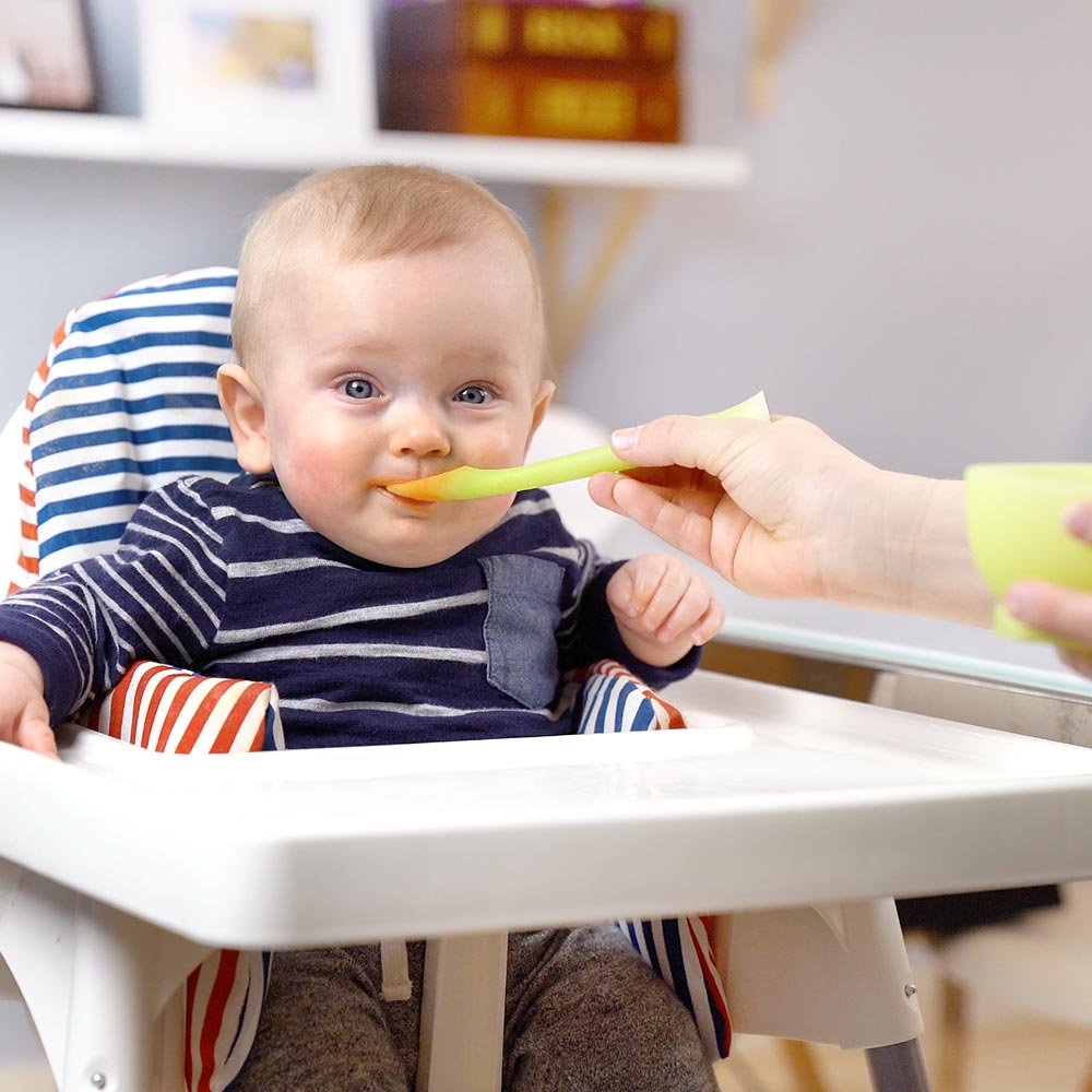 Olababy 3 Piece Parent Led and Baby Led Weaning First Feeding Set  Includes Training Spoon  Feeding Spoon and Steambowl