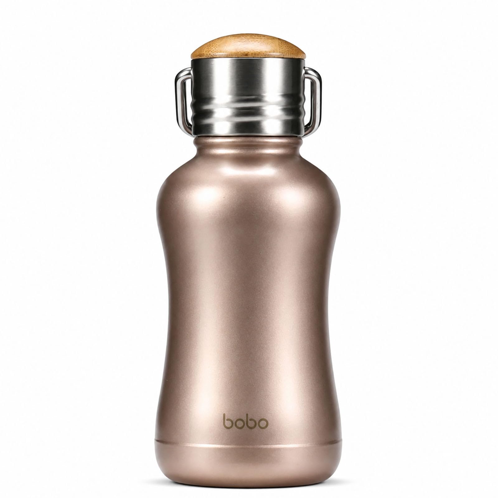 YOHKOH Mini Insulated Water Bottle With Bamboo Lid  8.8oz Small Vacuum Insulated Water Bottle for Women Kids, 12 Hrs Hot & 24 H