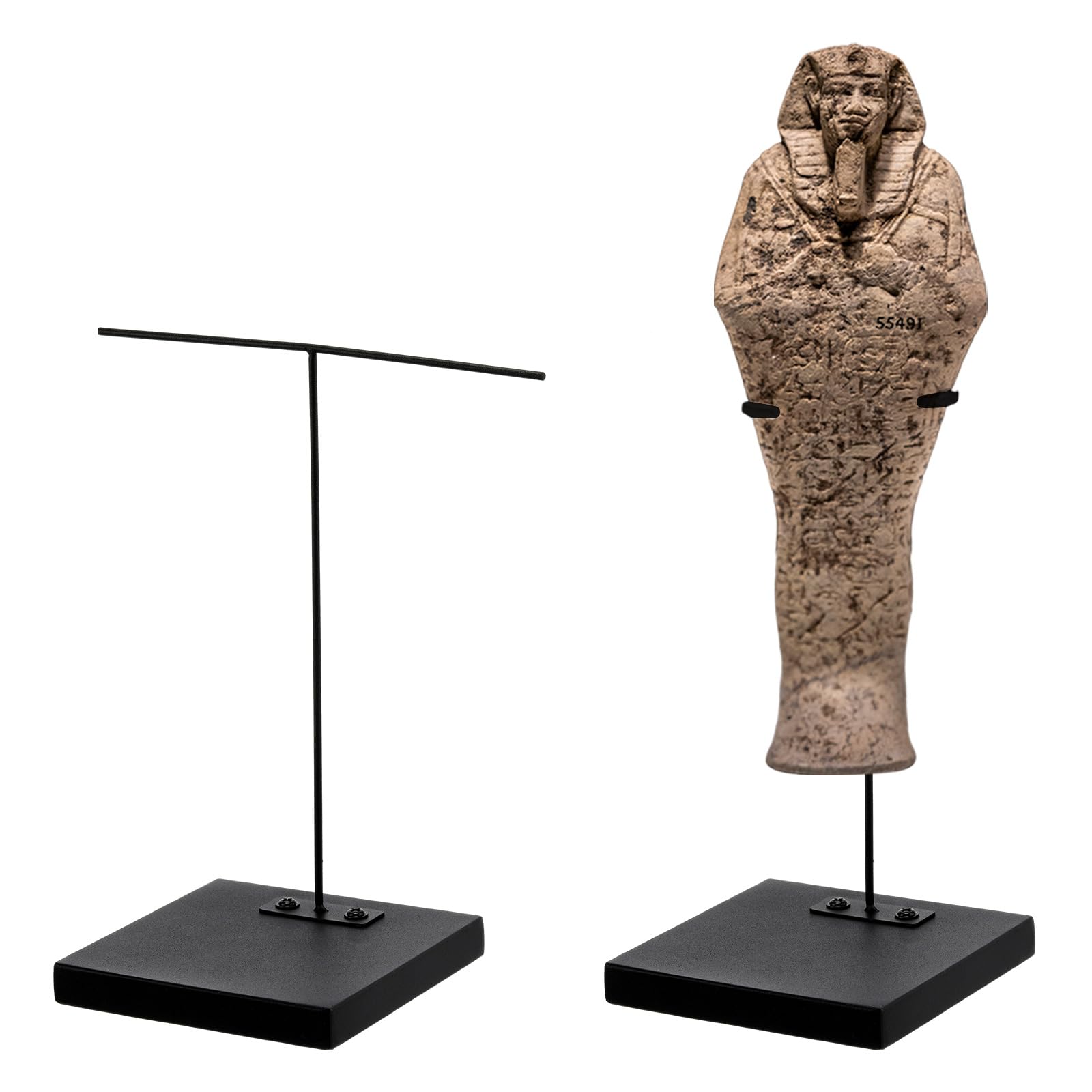 RattanView 2 Pcs Mask Artifact Display Stand Adjustable African Tribal Mask Puppet Wand Display Stand for African Figurines Usha