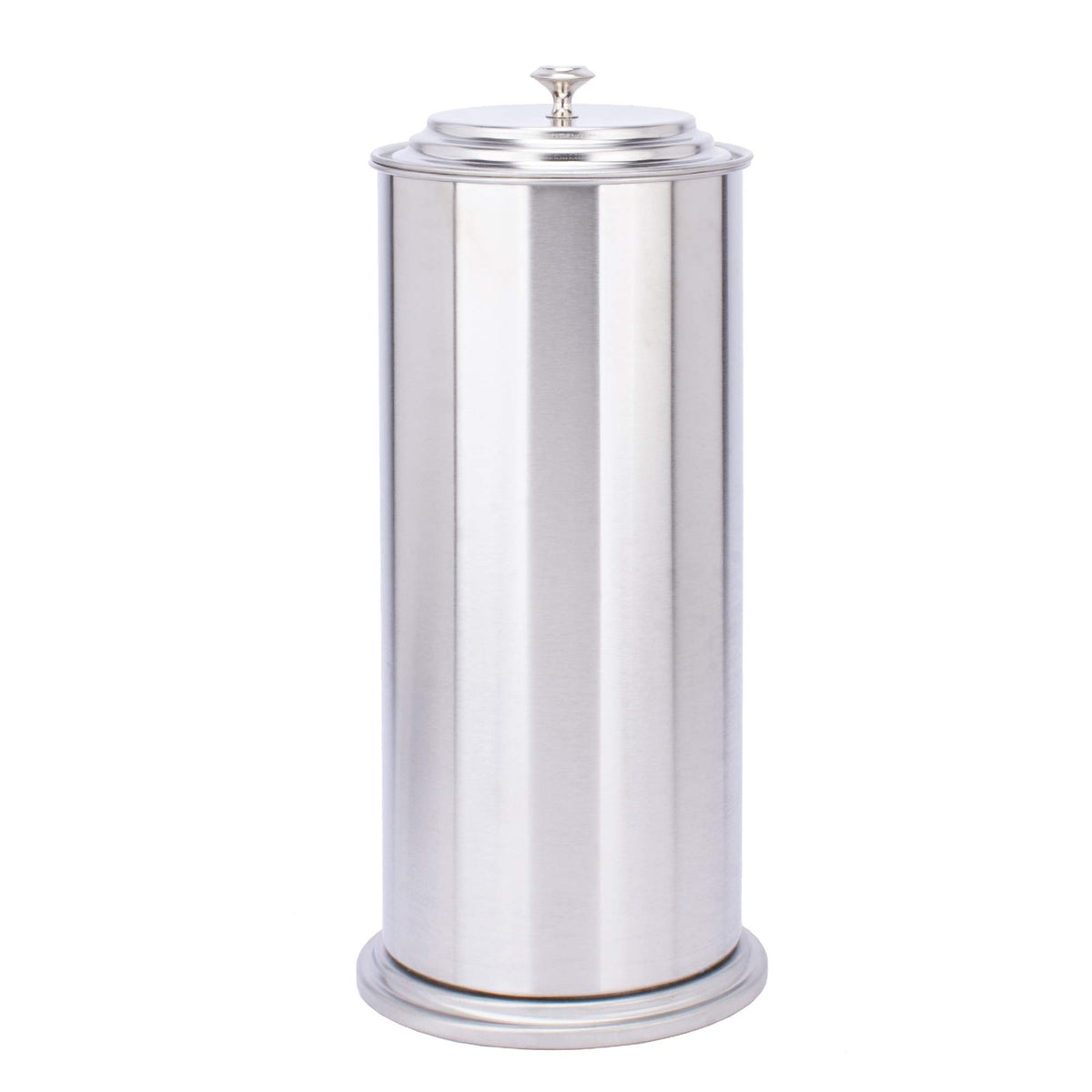 Js Jackson Supplies Free Standing Extra Large Toilet Paper Holder - Stainless Steel