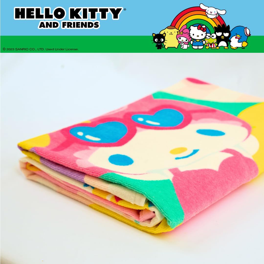 Franco Sanrio My Melody Super Soft Cotton Bath/Pool/Beach Towel, 60 In X 30 In, (Official Licensed Sanrio Product) Collectibles