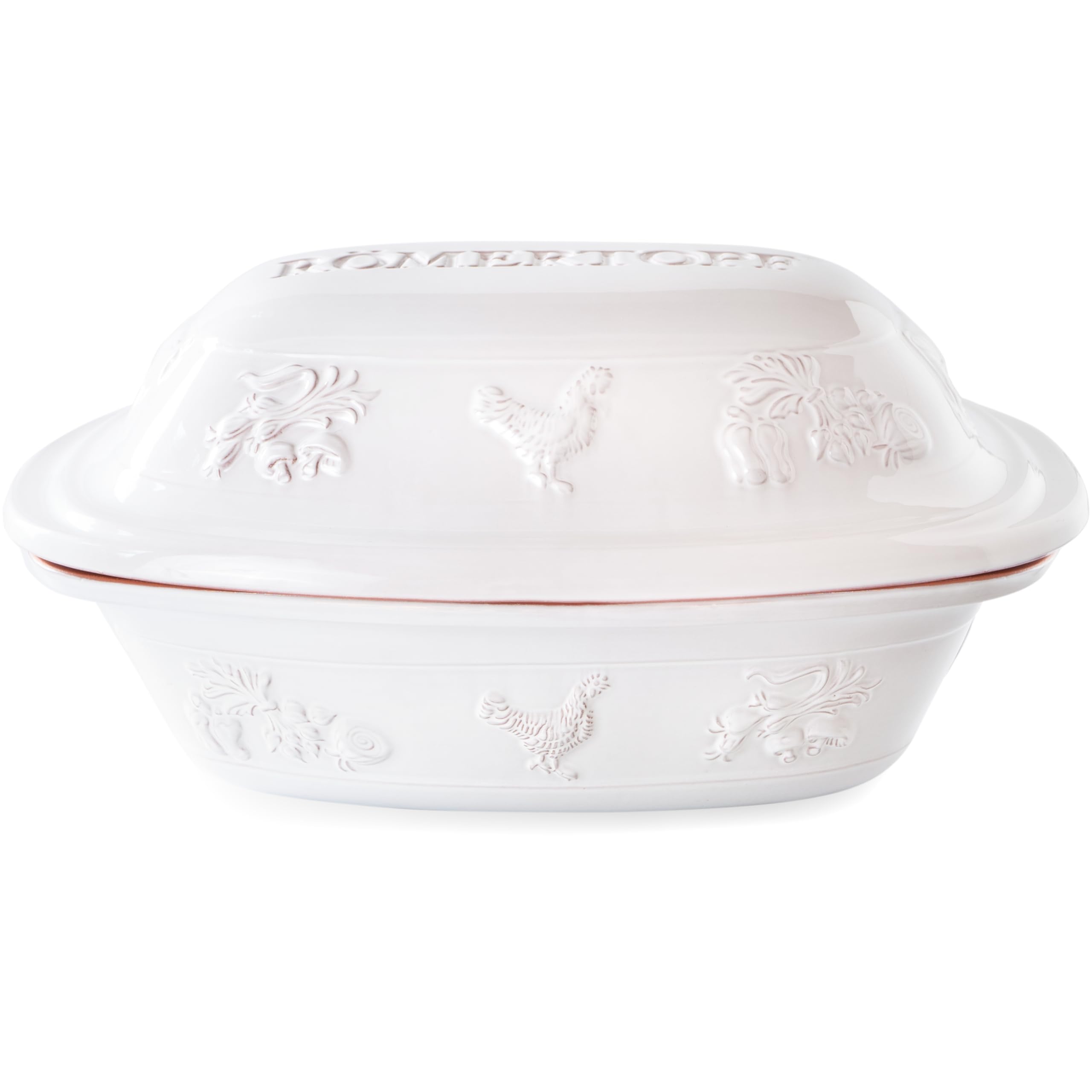 Rmertopf Rustico Roasting Dish for 6 People  5 Litre Casserole Dish with Ceramic Lid  For Stewing, Roasting and Steam Cooking 
