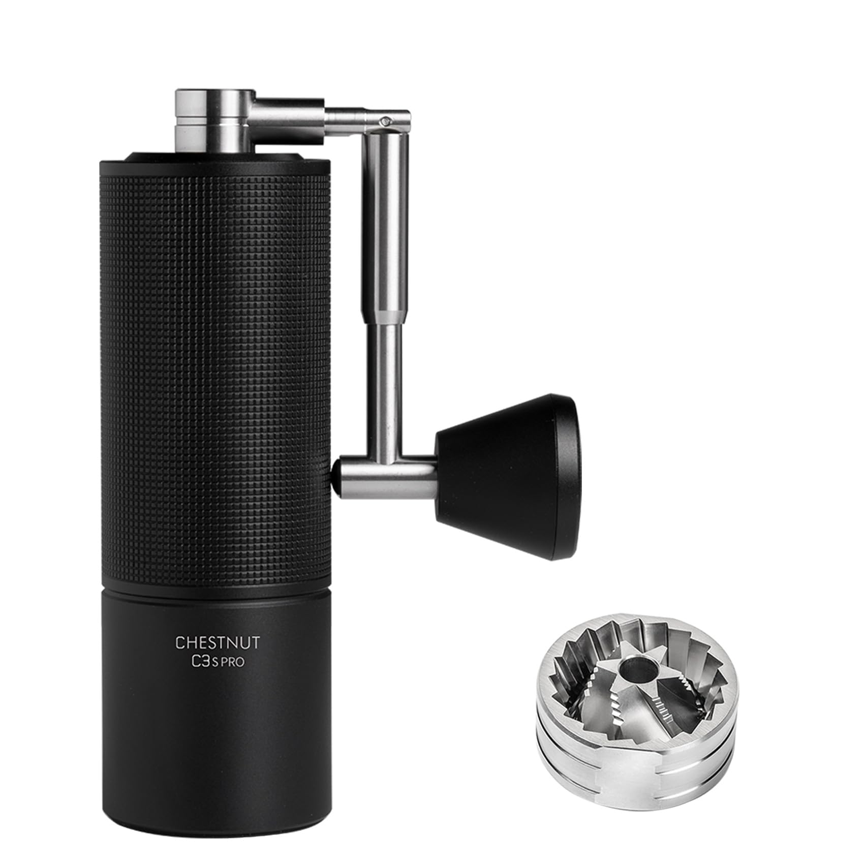 Timemore Chestnut C3S Pro Manual Coffee Grinder Cnc Stainless Steel Conical Burr Capacity 25G, Internal Adjustable Setting, Doub