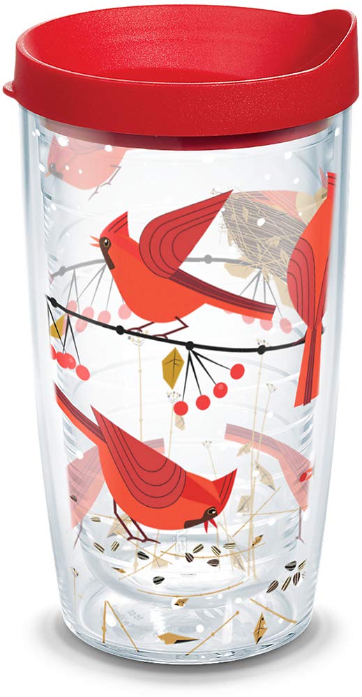 Tervis Festive Christmas Holiday Season Cardinals Made In Usa Double Walled Insulated Tumbler Travel Cup Keeps Drinks Cold & Hot