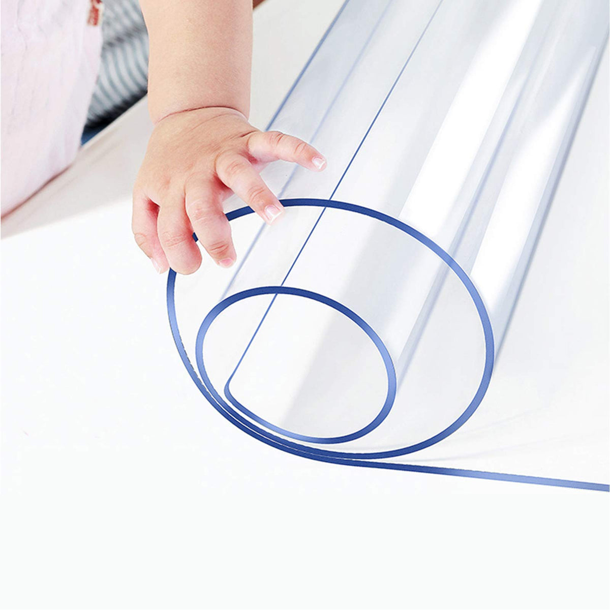 15Mm Thick Clear Table Protector Plastic Pvc Tablecloth Cover Large Glass Table Liner Heat Resistant Anti Scratch Vinyl Table To