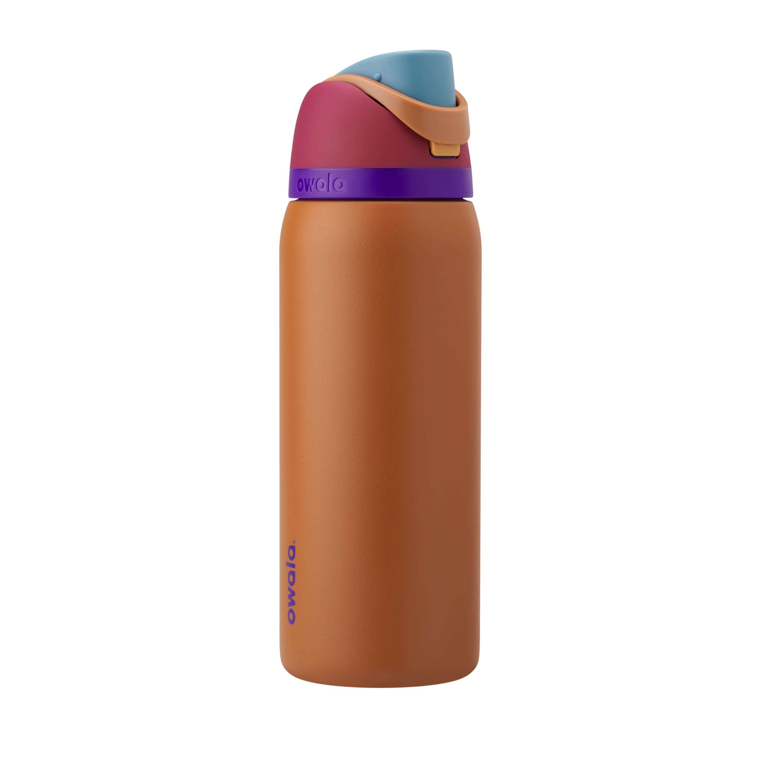 Owala Freesip Insulated Stainless Steel Water Bottle With Straw For Sports And Travel, Bpa-Free, 32-Oz, Amber Glow