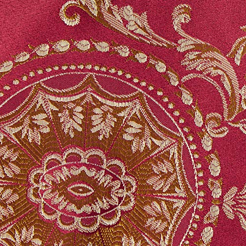 Prestige Damask 13'' X 70'' Burgundy Table Runner
