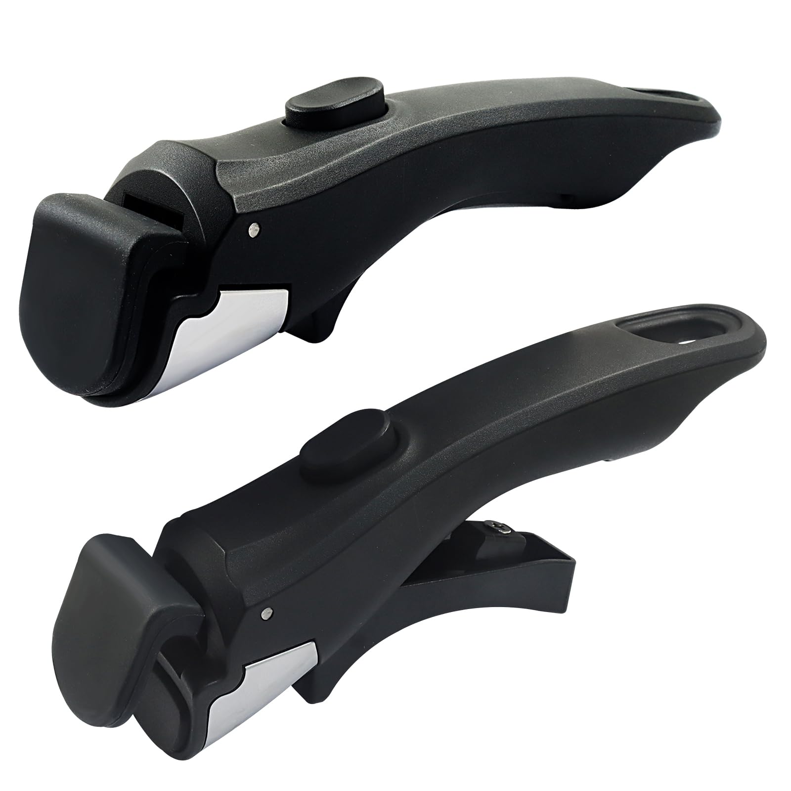 suiwotin 2pcs Removable Pot Handles, Black, 7.5