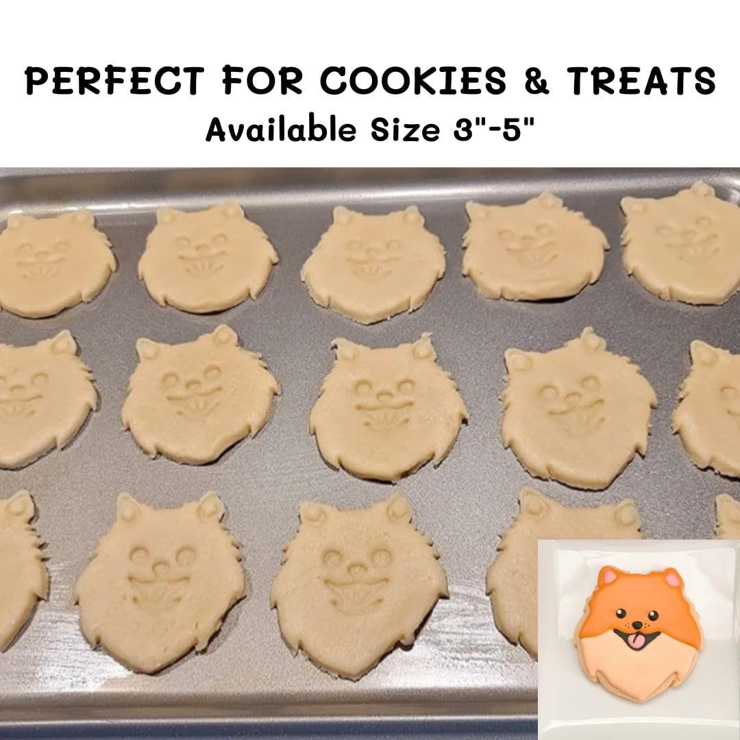 Pomeranian Cookie Cutter And Dog Treat Cutter - Dog Face