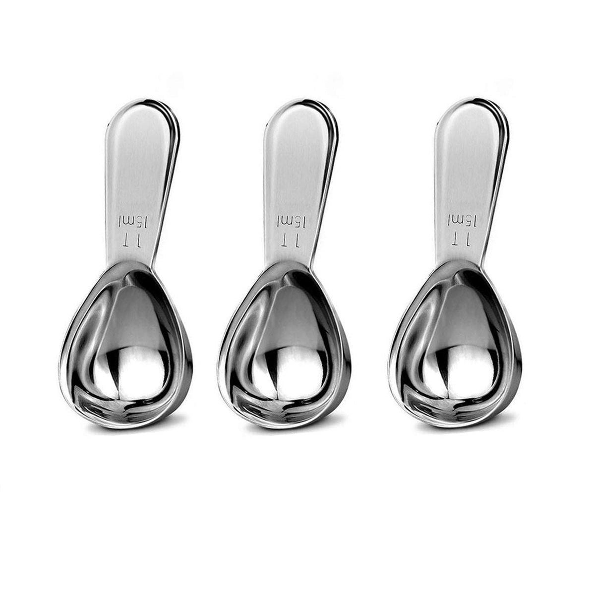 Coffee Scoop Set,Stainless Steel Coffee Spoons Short Handles,Tablespoon Measure Spoon Set Fit Coffee, Loose Tea, Sugar Or Flour(