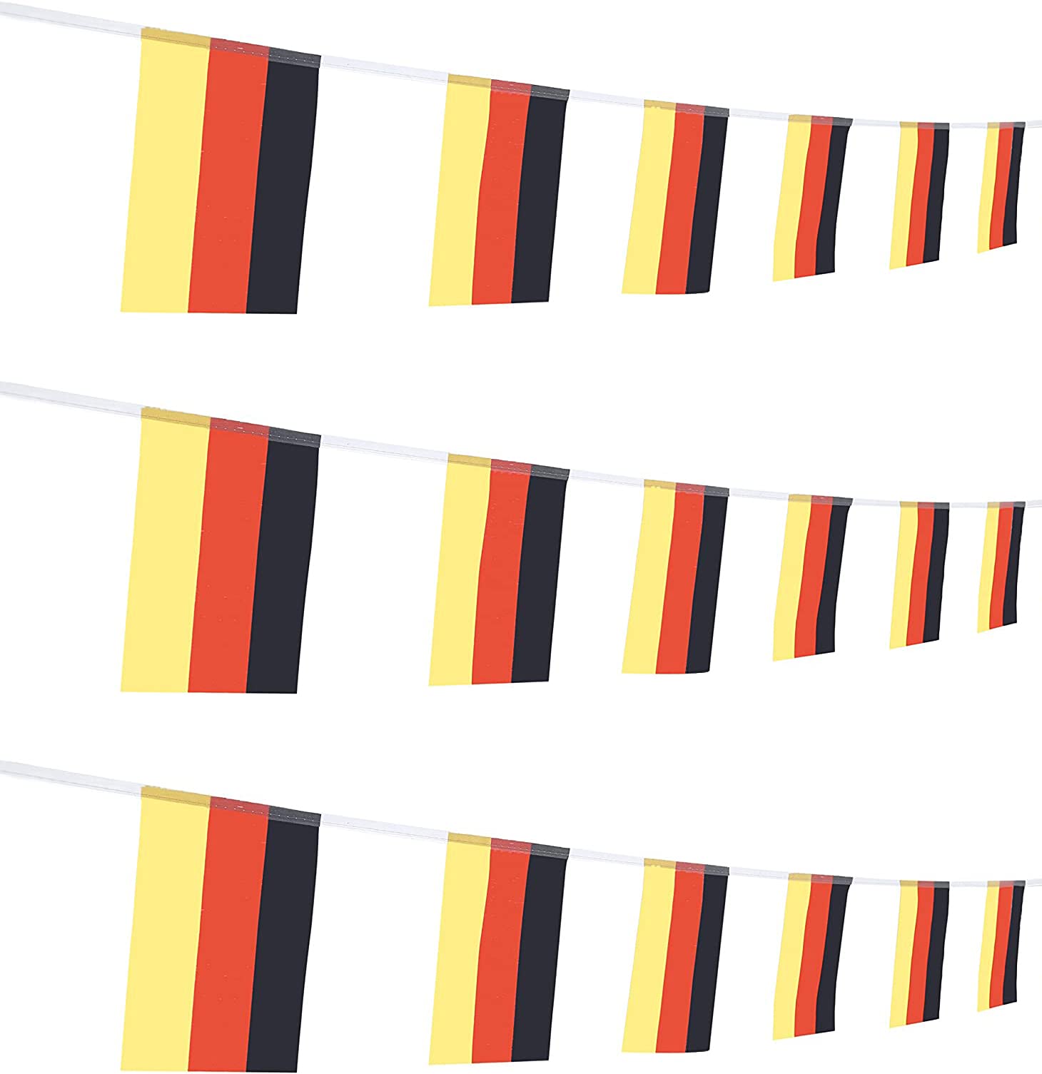 Zxvzyt Germany German Flag Banner String,Small Mini Germany Pennant Flags,For Grand Opening,Olympics,National Sports Events,Part