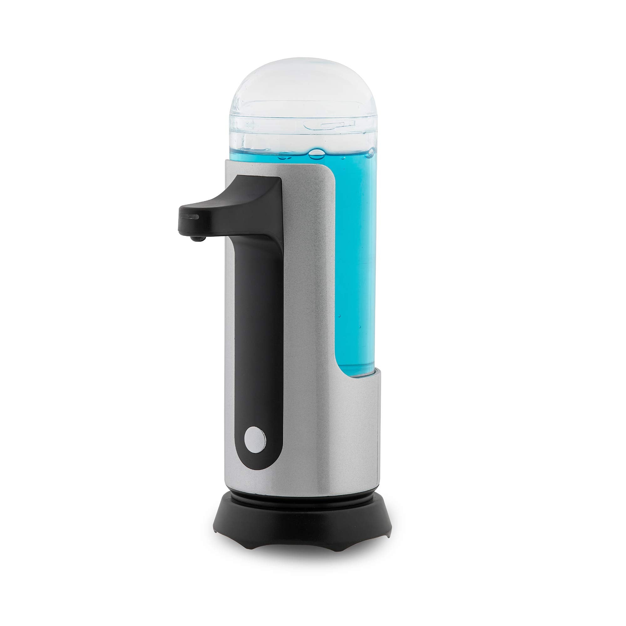 Pearington Premium Touchless Electric Automatic Soap And Sanitizer Dispenser, Battery Operated, Silver, 10Oz, 1Pk