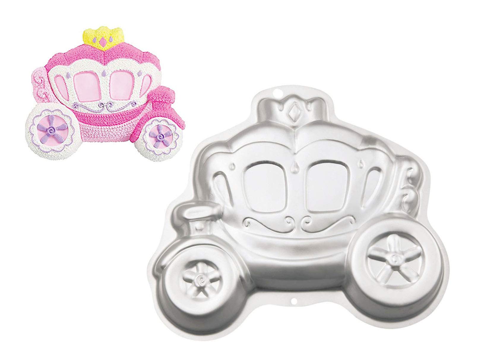 Zdywy 11 Inch Princess Pumpkin Carriage Shaped Aluminum 3D Baking Mould Cake Mold Tin Birthday Cake Pan For Halloween - Pumpkin