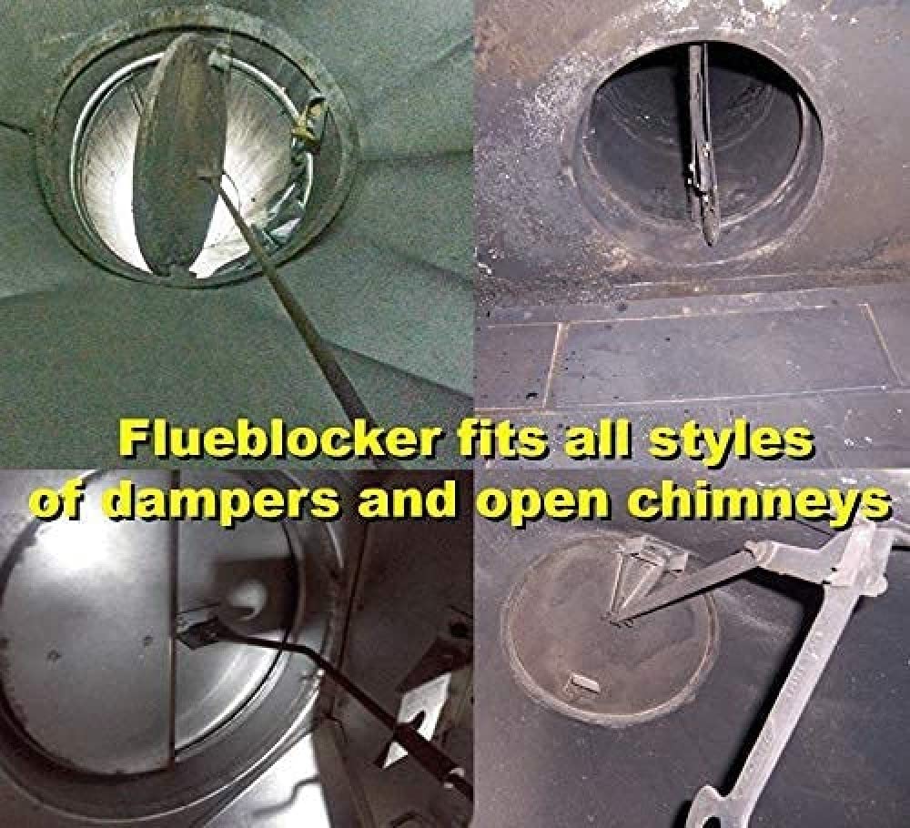 Flueblocker To Plug A 6'' Round Chimney Flue - Chimney Sheep Wool Wood Stove & Fireplace Draft Stopper Plug Excluder - Save Ener