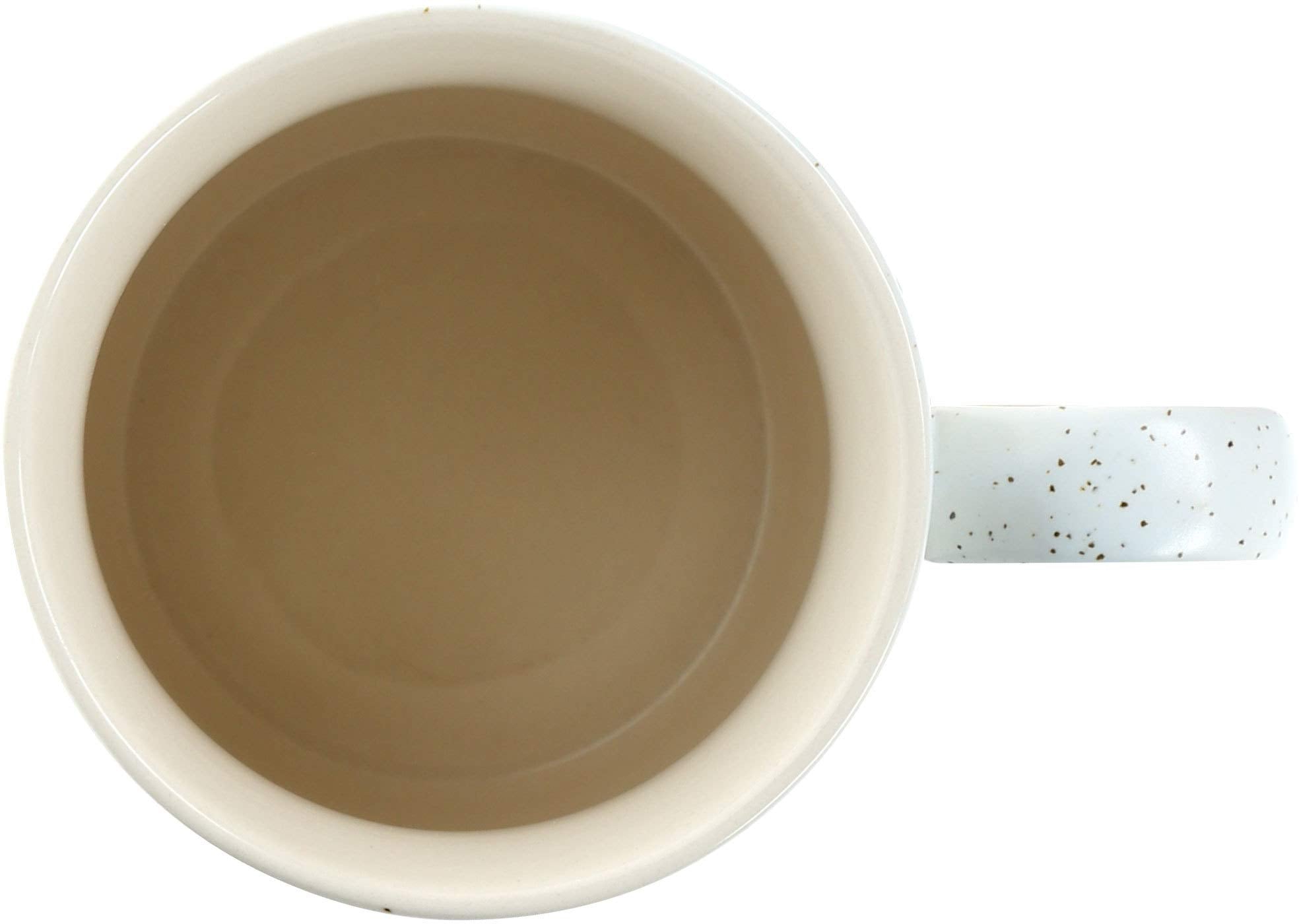 Pavilion Gift Company Retire From Being-15Oz Speckled Stoneware Coffee Cup Mug, 15 Oz, Beige