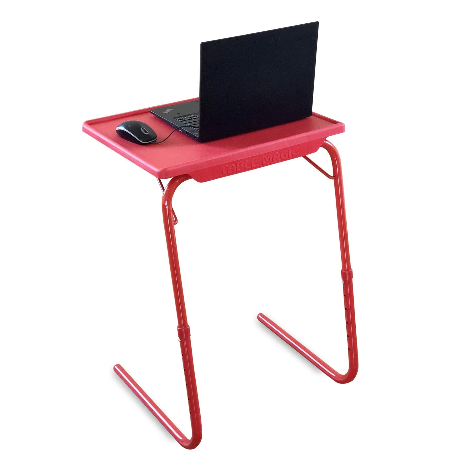 TABLE MAGIC  Laptop Table Matte Finish, Lapdesk, Multipurpose Table, Utility Table, Height Adjustable Table, Work At Home Table