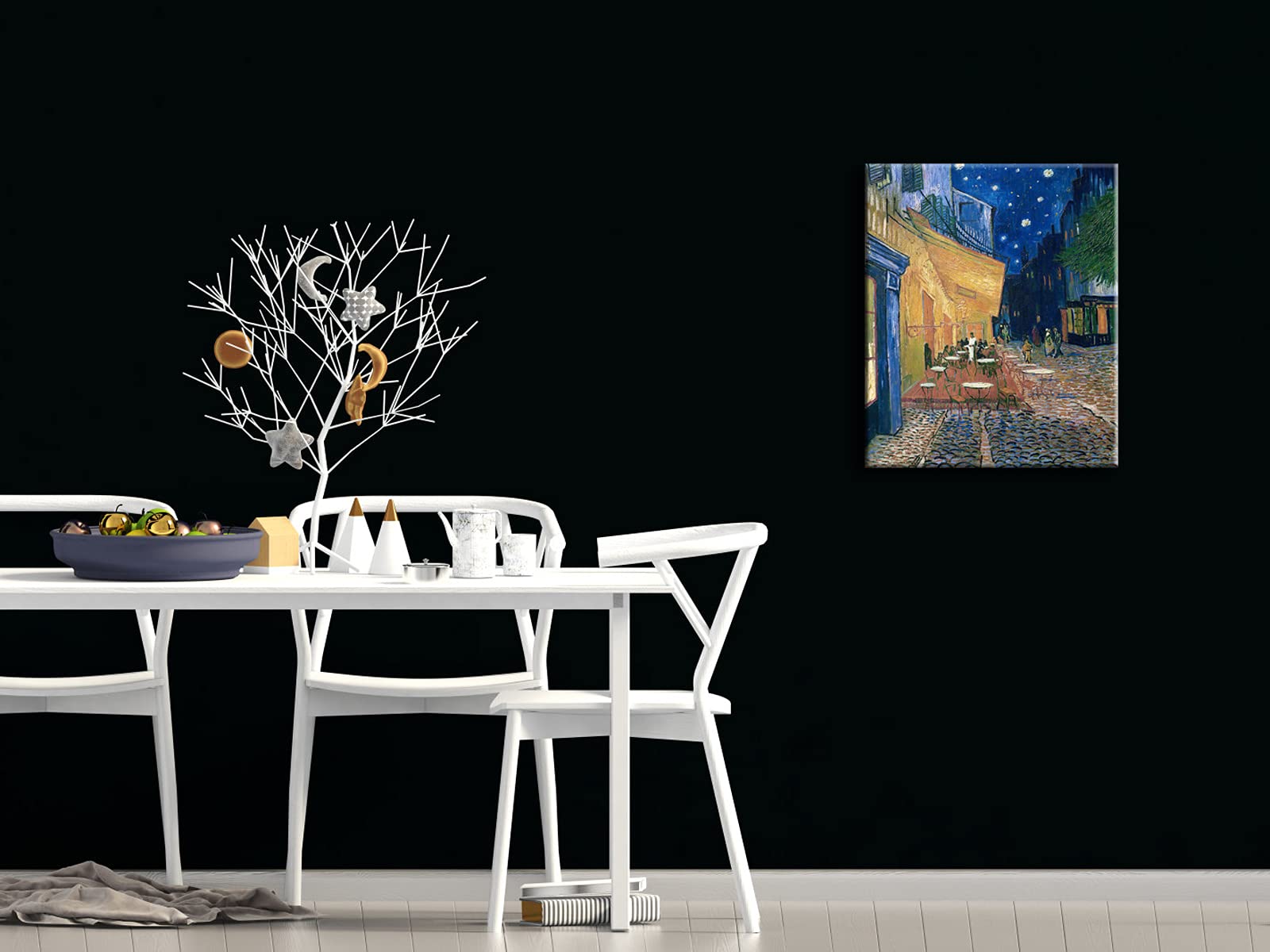 Wieco Art Cafe Terrace At Night Large Modern Giclee Canvas Prints Vincent Van Gogh Artwork Oil Paintings Reproduction Landscape