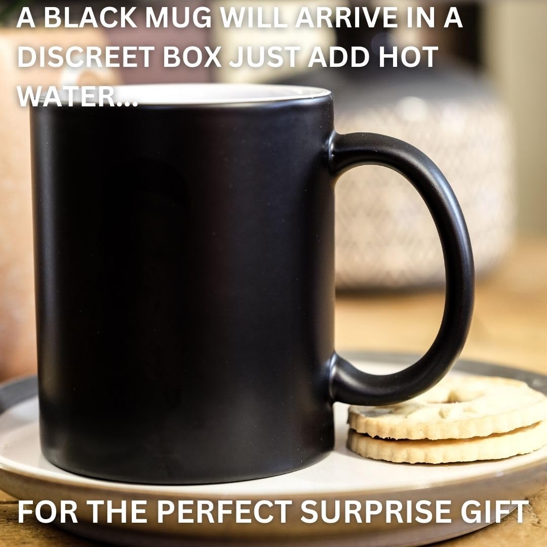 Turtle Straws Barry Wood Sitting on a Bed -Funny Rude Mug - Message Appears as it Heats - Perfect Novelty Gag Gift - Office Joke