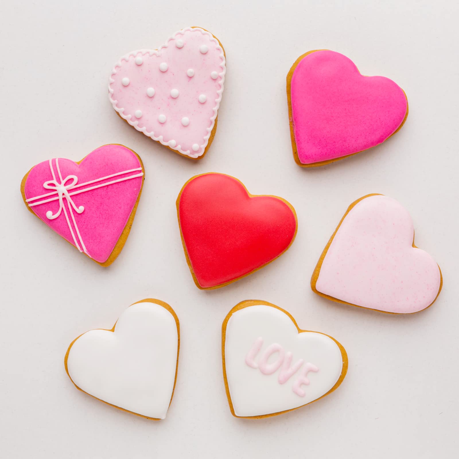 Job Jol Heart Cookie Cutters 5 Pcs, 2 ' ' To 4 ' ', For Valentine 'S Day