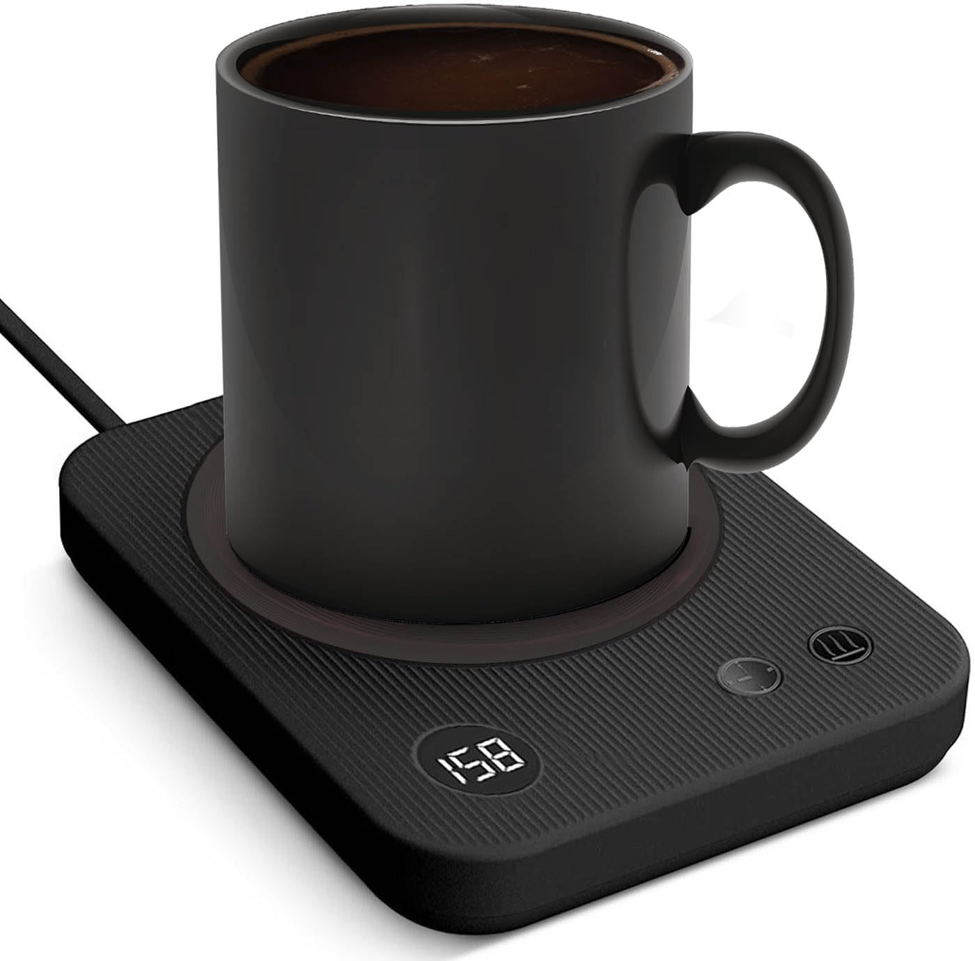 Lesipee Coffee Mug Warmer, Electric Coffee Warmer with Auto Shut Off for Office Desk, Candle Warmer with 3 Temperature, Beverage