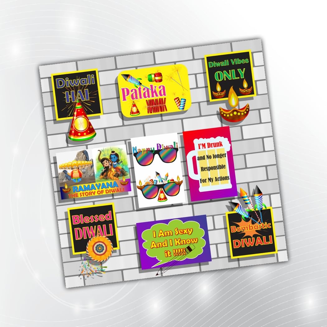 PartyStuff Props  Diwali Party Props (10 Piece)