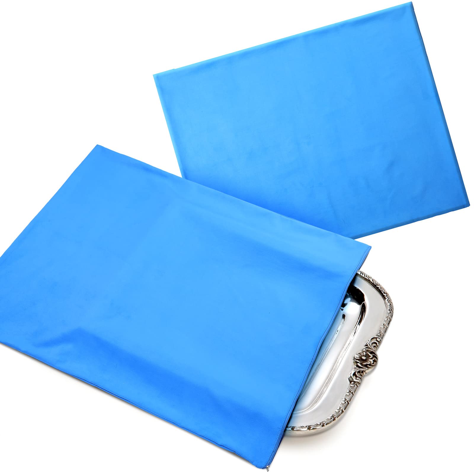 Oudain Silver Storage Bag 24 x 30 Inch Zippered Anti Tarnish Fabric Bag