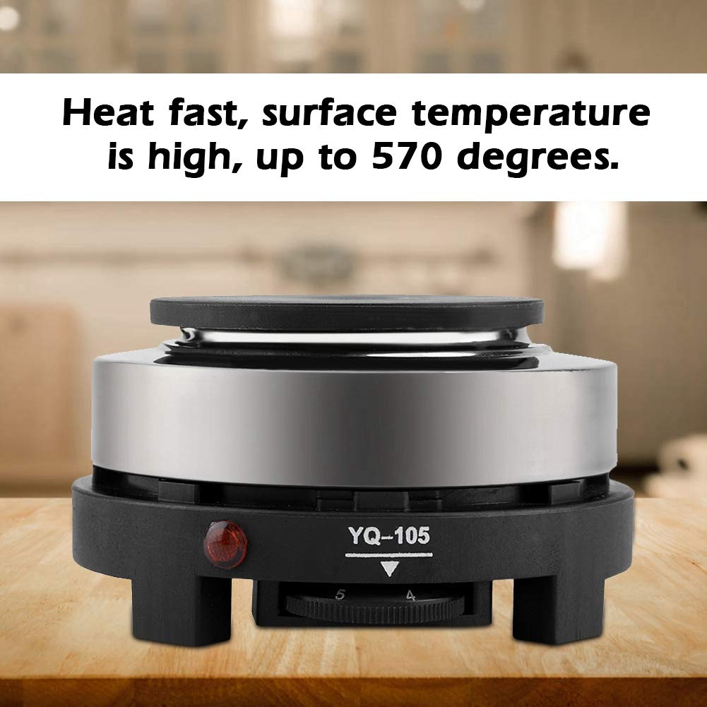 Mini Electric Heater Stove, 500W Round Hot Plate Portable Countertop For Ceramic Glass Kettle Single Plate Cooktop, Easy To Mult