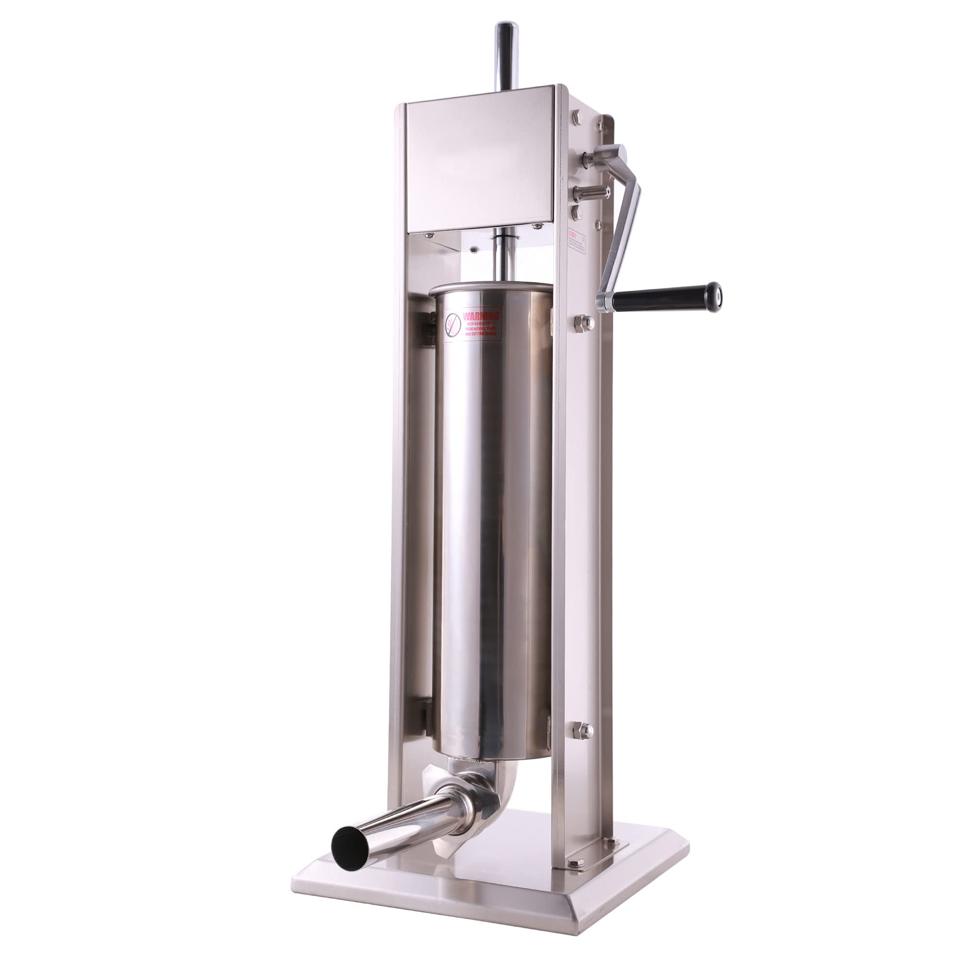 Hakka 15 Lb/7 L Sausage Stuffer 2 Speed Stainless Steel Vertical Sausage Maker