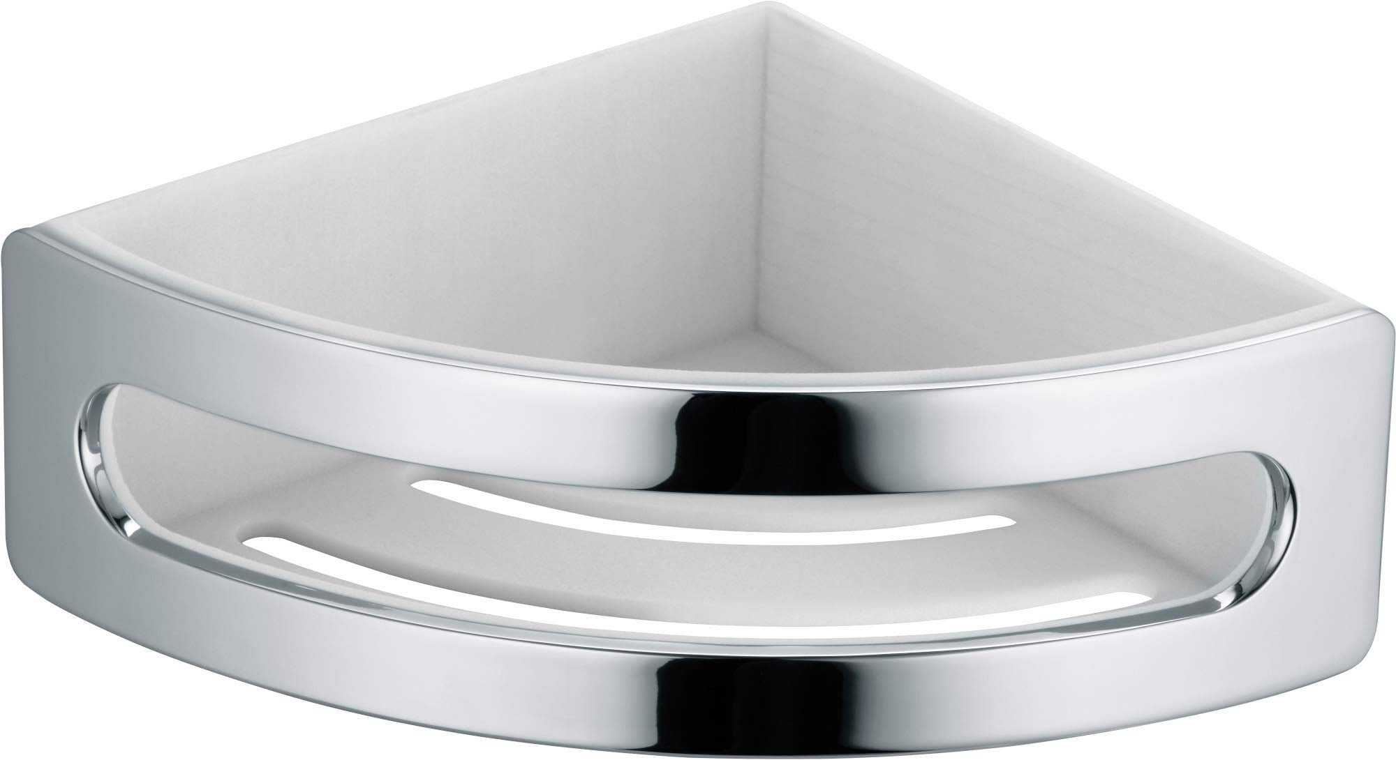 Keuco 11657010000 Elegance New Corner Soap Dish Chrome/White