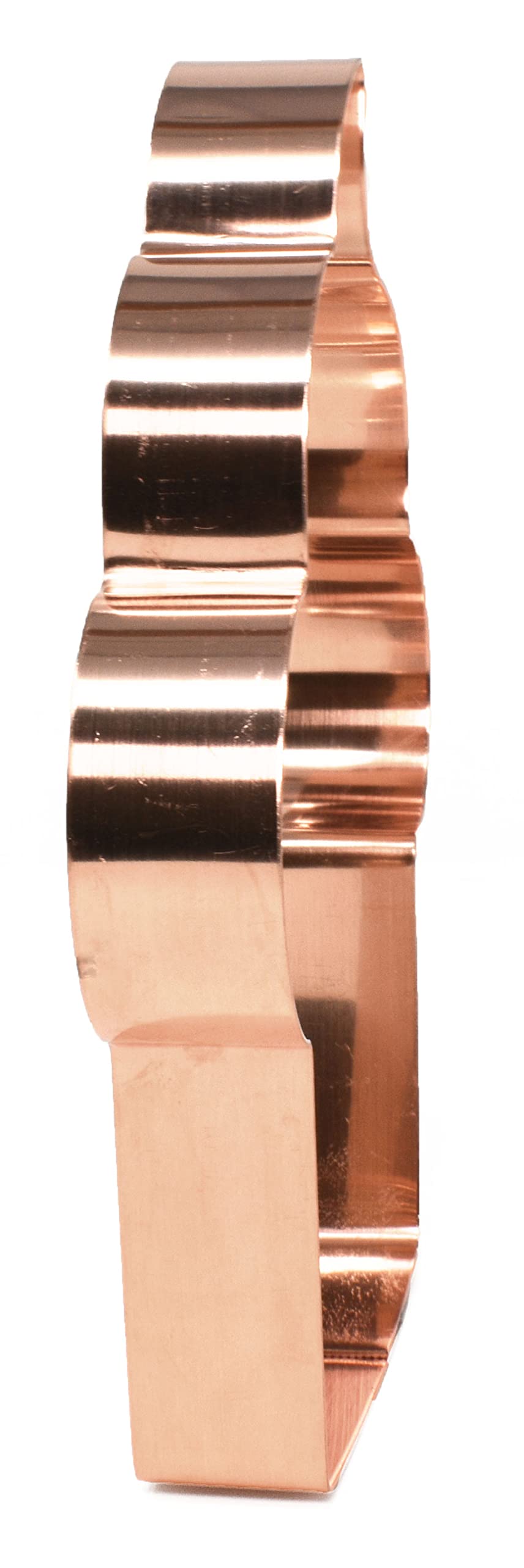 Large Simple Cupcake Copper Cookie Cutter