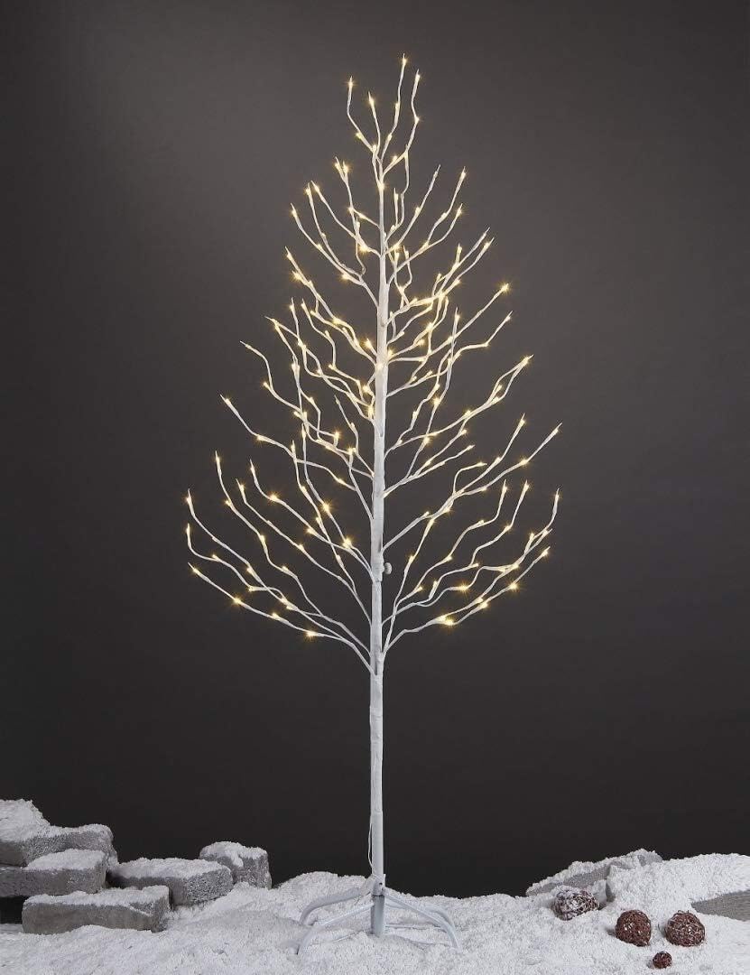LIGHTSHARE 5FT 200L Lighted Star Light,Warm White Lighted Tree Decoration Light,Home/Festival/Party/Christmas,Indoor and Outdoor