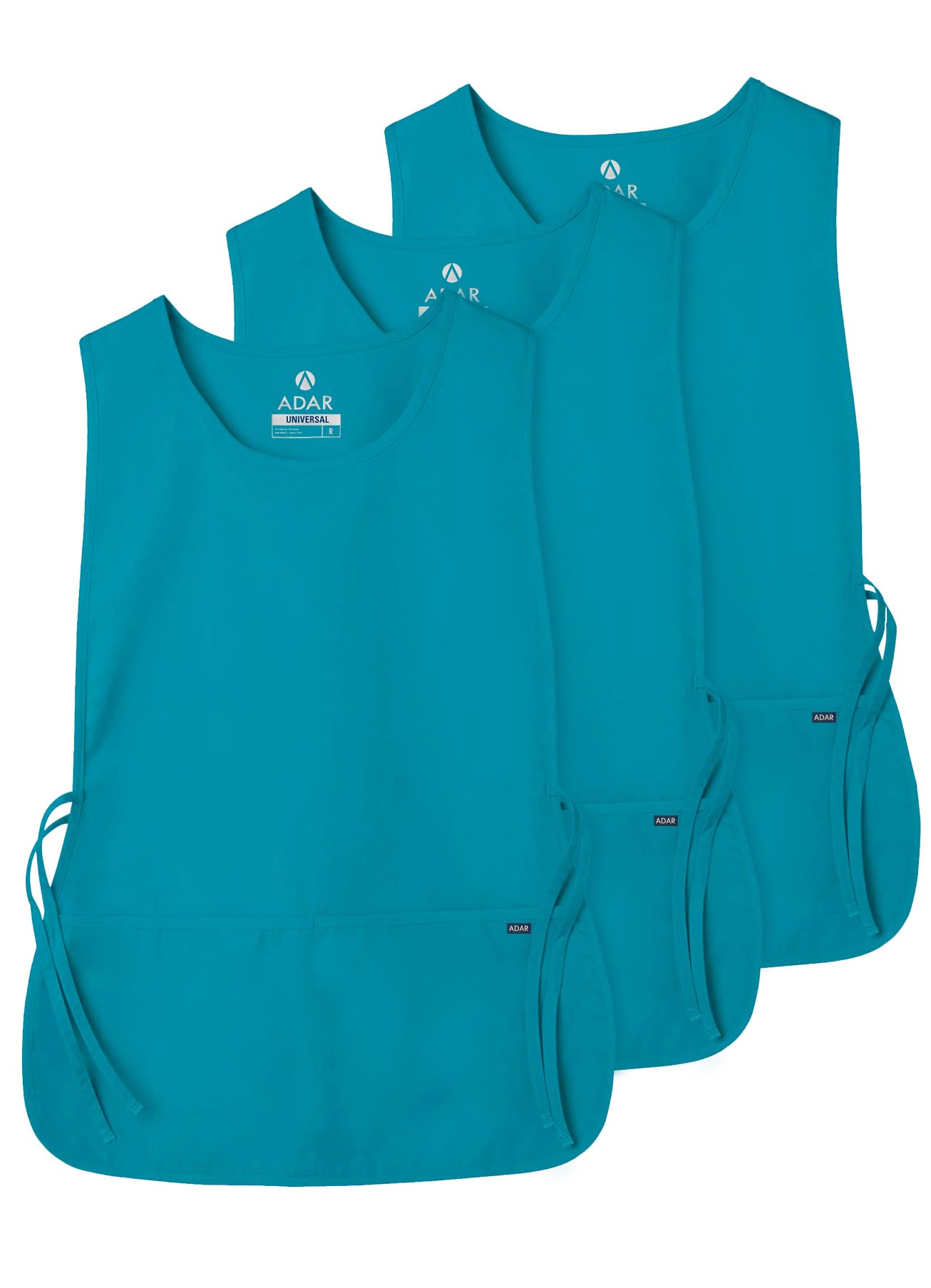 Adar Uniforms Universal Cobbler Apron 3 Pack - Unisex - 7023 - Teal Blue - X