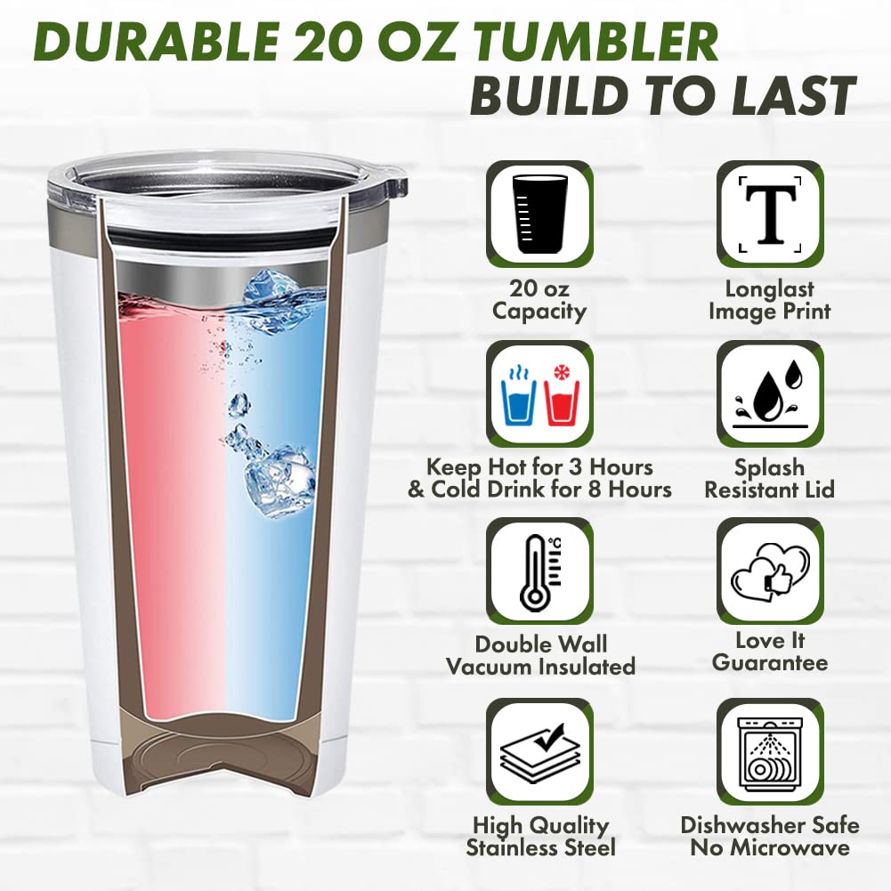 Everything Is Fine 20 Oz Tumbler, Funny Stainless Steel Tumbler For Women Mom