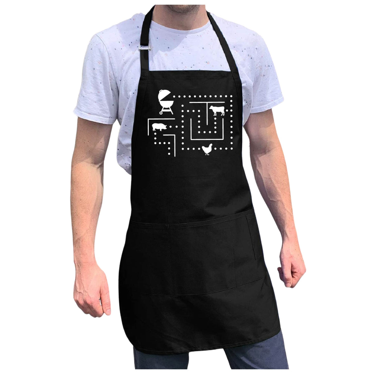 Apronmen, Arcade Game Apron, Funny Aprons For Men, Adjustable Straps One Size Fits All Grilling Aprons With Pockets - Profession
