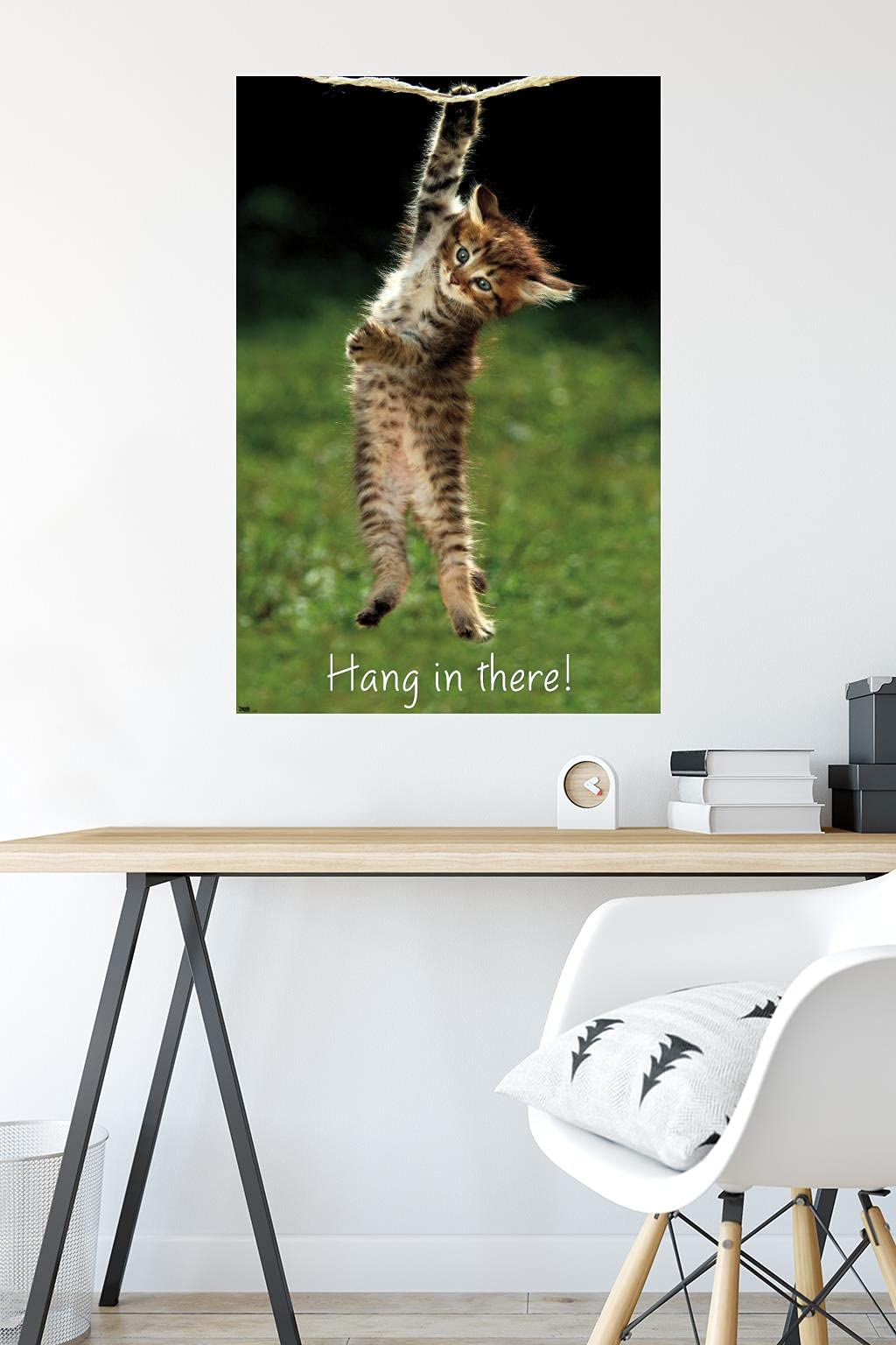Trends International Kitten Hang In There Wall Poster 22.375'' X 34'' Bedroom
