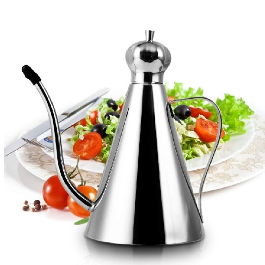 Olive Oil Dispenser, Stainless Steel Olive Oil Bottle, Leakproof Oil Pot, Oil Drizzler, Oil Dispenser Kitchen Storage Container(