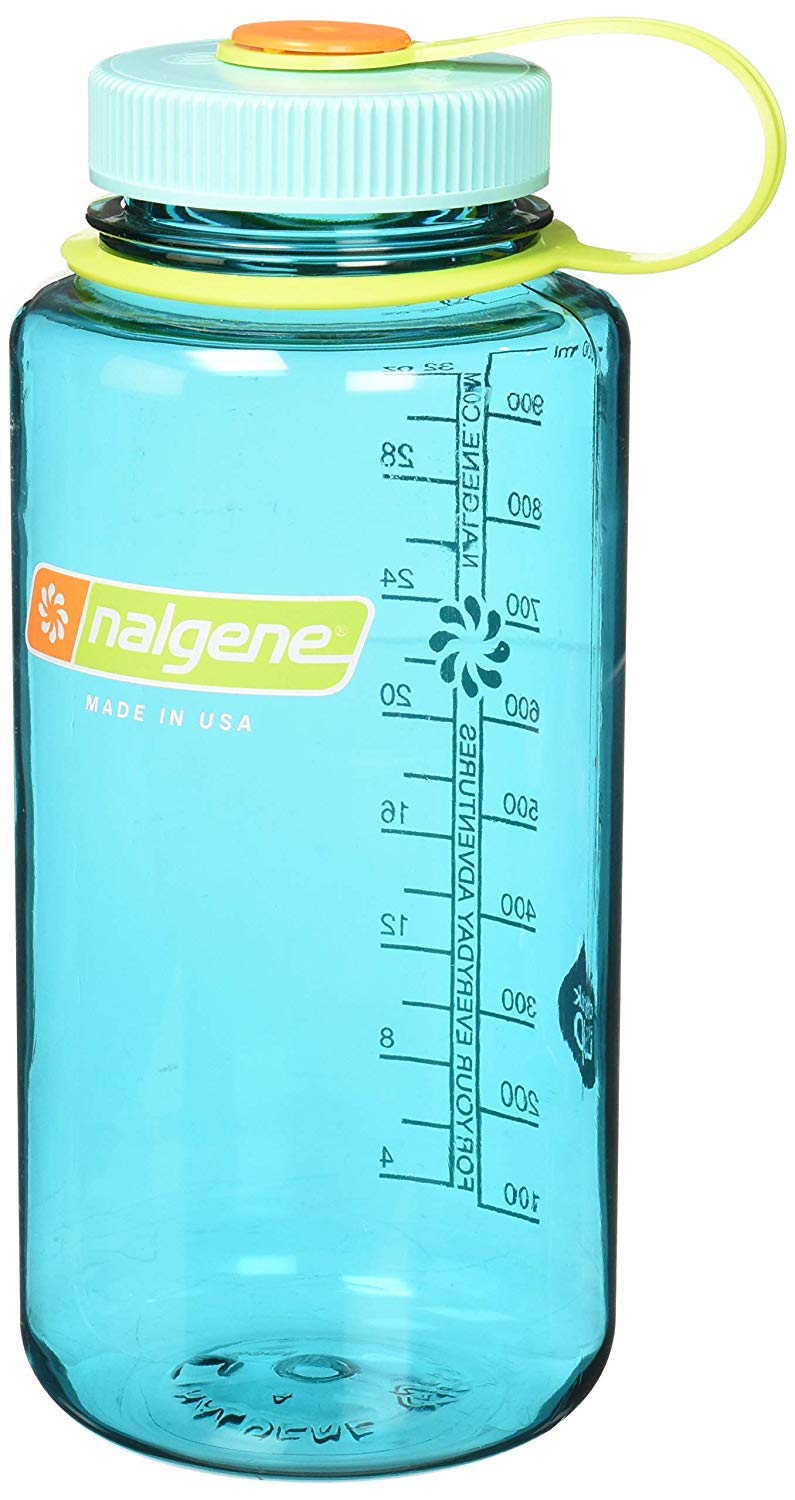 Nalgene Tritan Wide Mouth BPA-Free Water Bottle Cerulean  16 oz (342069)