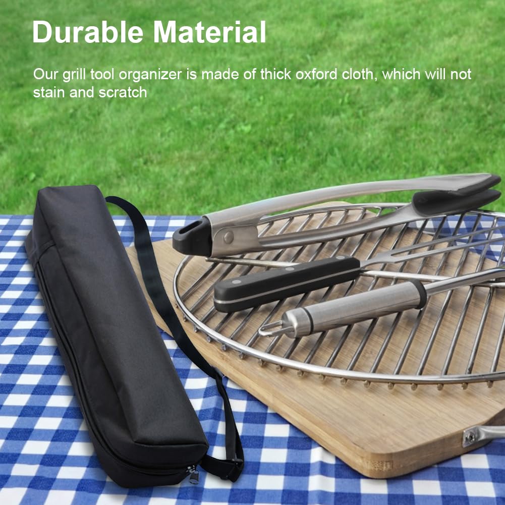 Grill Storage Bag, Grilling Bags For Outdoor Grilling, Grill Tool Storage, Bbq Tool Storage Bag, Oxford Cloth Grill Utensil Stor