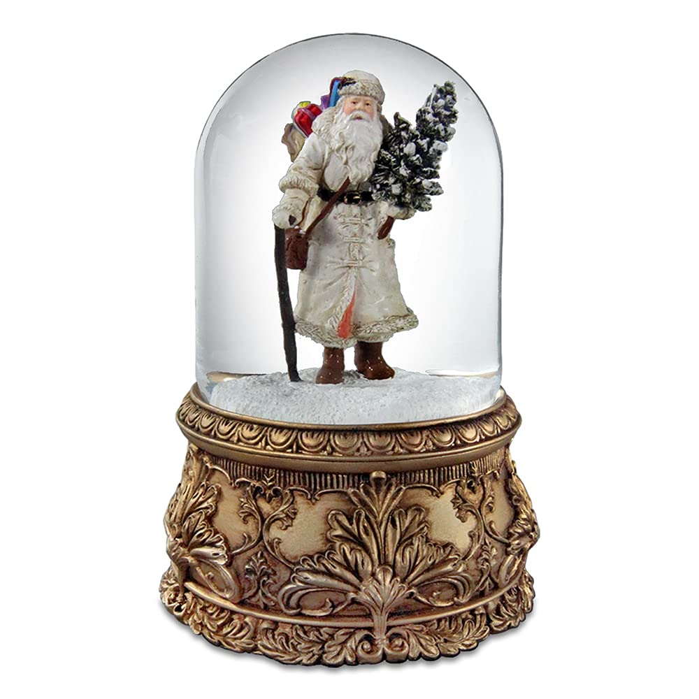 Santa Musical Domed Water Globe San Francisco Music Box