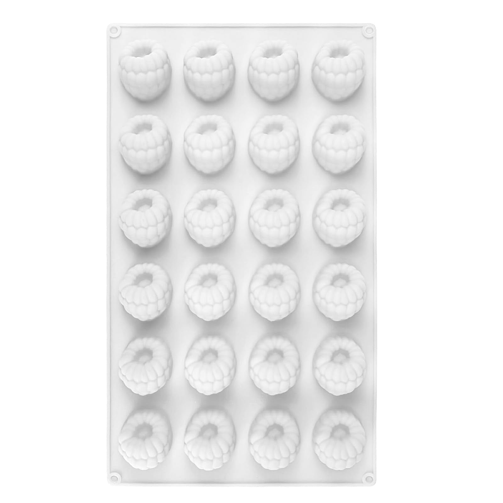 24Cavity Raspberry Silicone Mold, 3D Small Raspberry Fruit