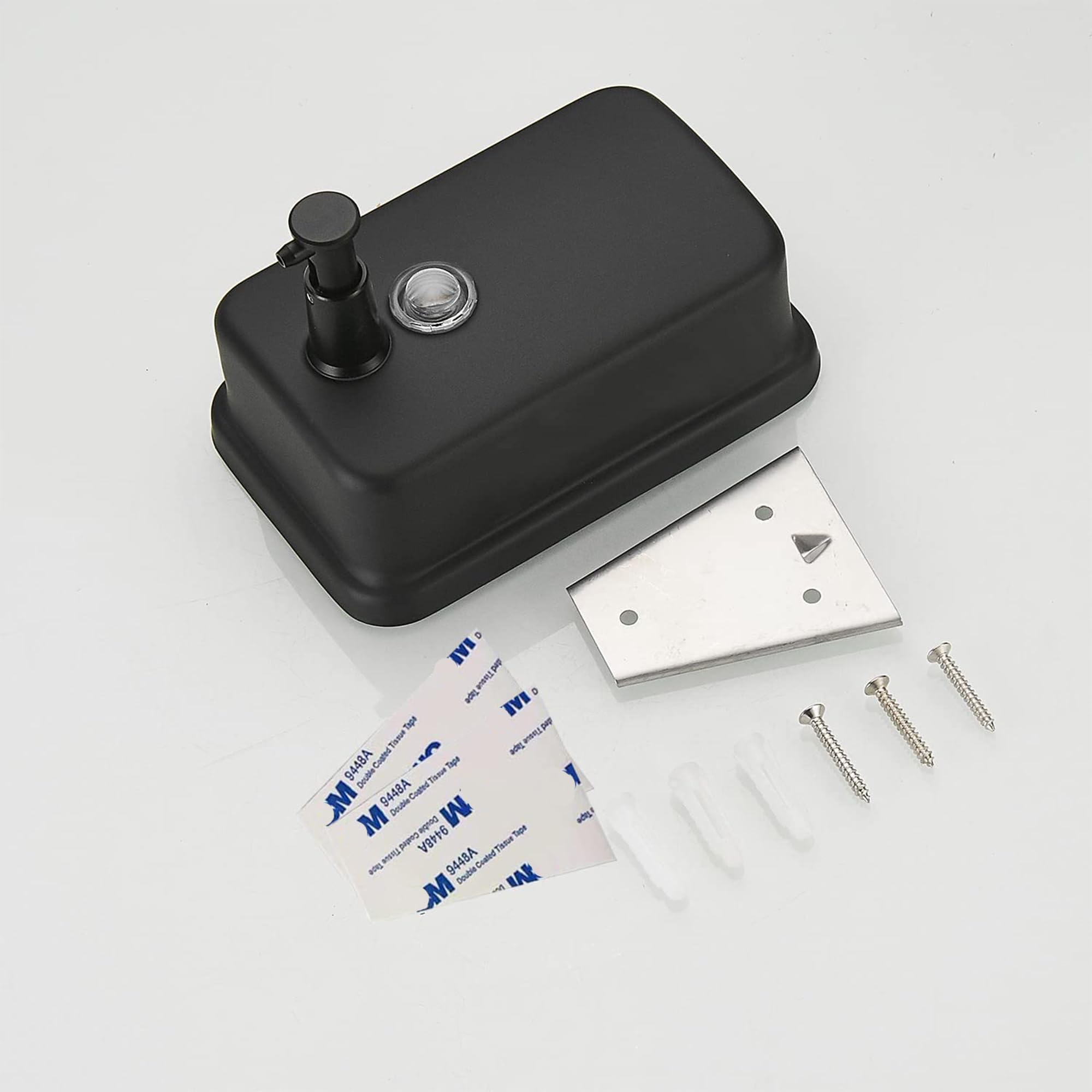 Matte 304 Stainless Steel Soap Dispenser, Commercial Soap Dispenser Wall Mounted, Strong Anti-Rust And Waterproof For Bathrooms,