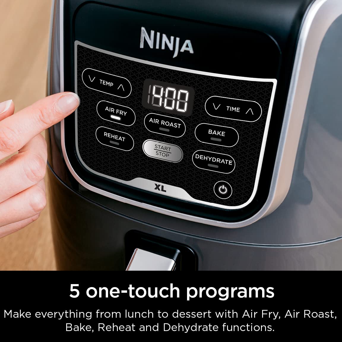 Ninja Air Fryer Xl, 5.5 Qt. Capacity That Can Air Fry, Air Roast, Bake, Reheat & Dehydrate, With Dishwasher Safe, Nonstick Baske