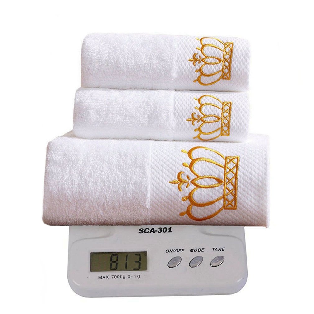 Premium 100% Cotton Bath Towel Set;1 Bath Towels,1 Hand Towel & 1 Washcloth,Luxury Bathroom Super Soft And Highly Absorbent,Hote