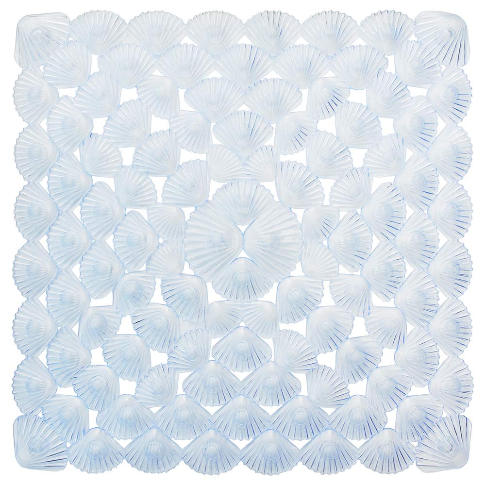 Non-Slip Bathtub Mat 21X21(For Smooth Non-Textured Tubs Only), Machine Washable Square Bath Tub Shower Mat With Suction Cups