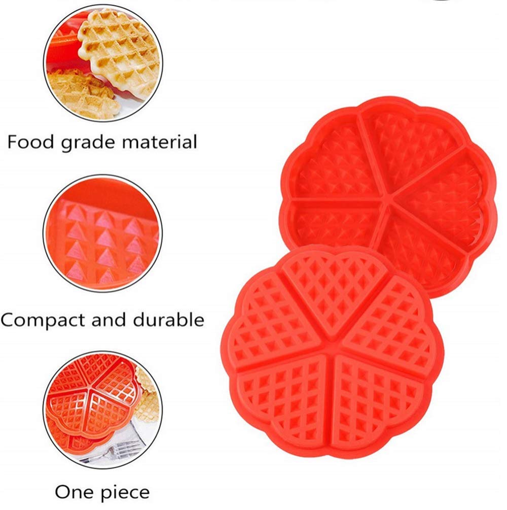 Waffle Mold Silicone Waffle Silicone Mold Muffin Pans Molds Cake Chocolate Pan Baking Tray Mold For Waffle Cake Chocolate Craft