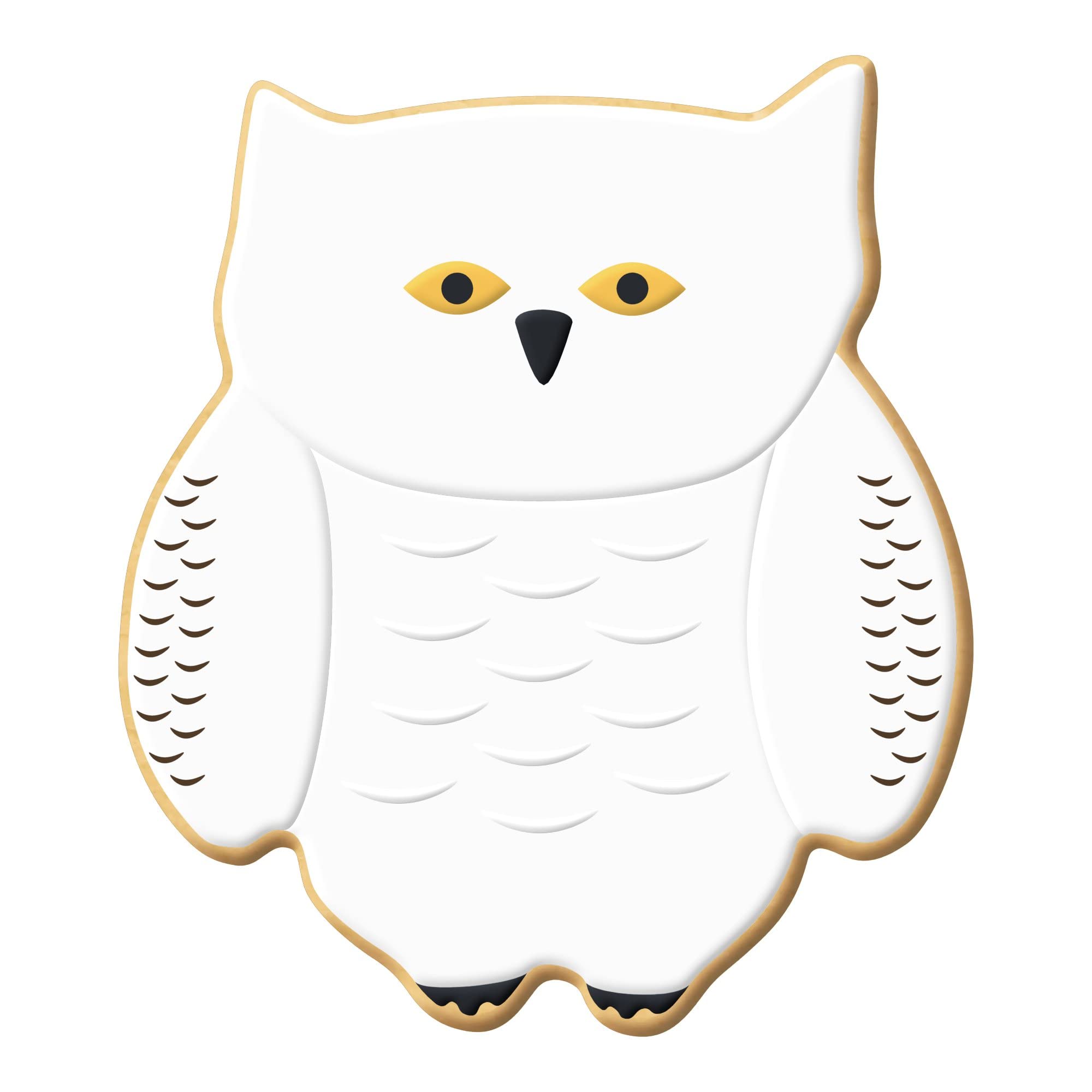 Chubby Owl Cookie Cutter 4.25 Inch - Made In The Usa - Foose Cookie Cutters Tin Plated Steel Chubby Owl Cookie Mold
