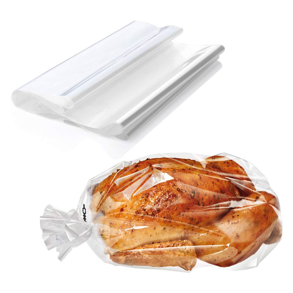 Ecoopts Turkey Oven Bags Large Size Oven Cooking Roasting Bags For Chicken Meat Ham Seafood Vegetable - 12 Bags (17 X 21.6 In)