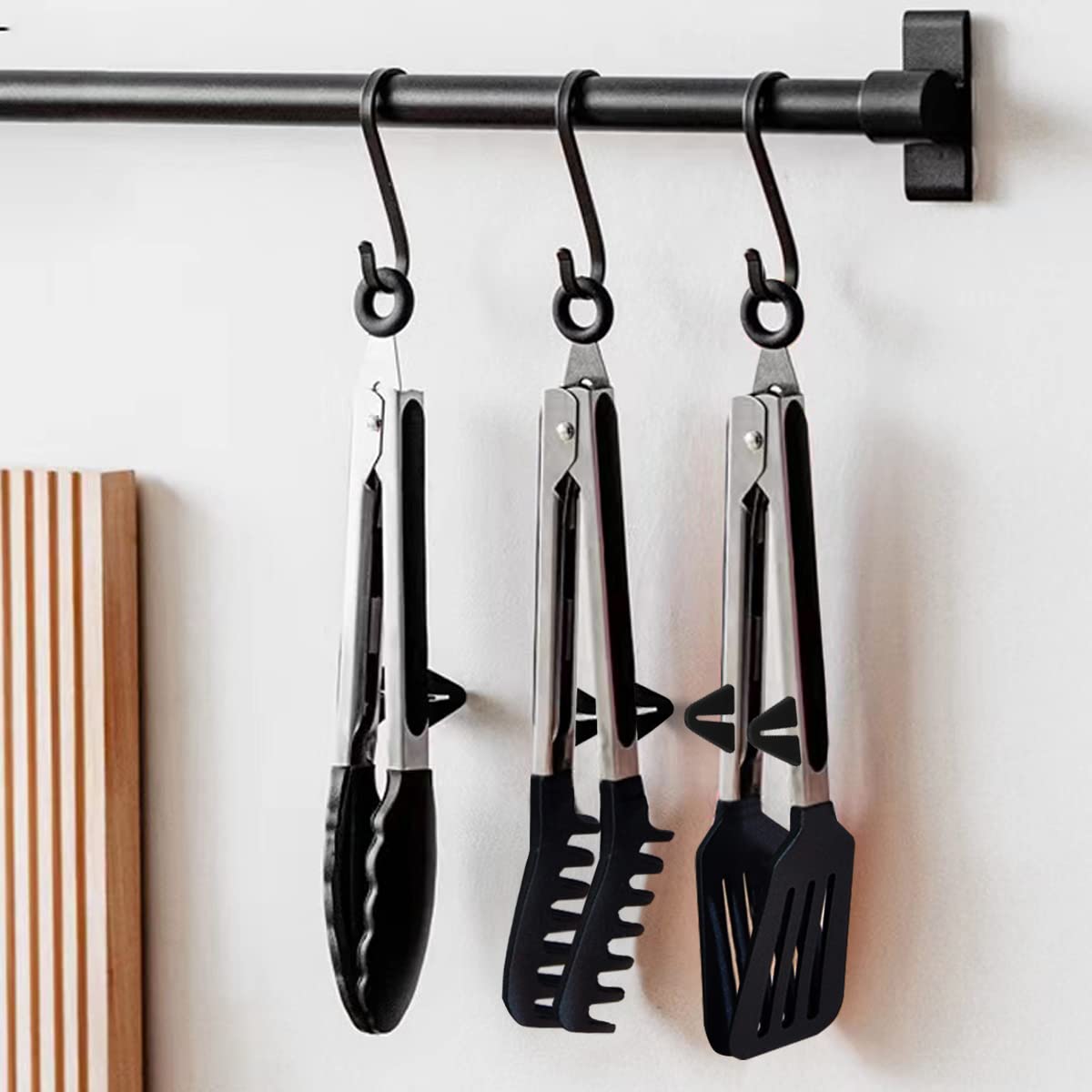 Kitchen Tongs, 9 Inch Tongs For Cooking With Silicone Tips, Food Grade Small Silicone Tongs, Mini Serving Tongs For Nonstick Pan