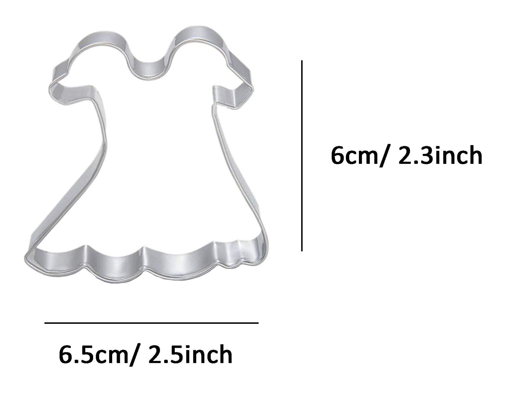 Wjsyshop Ladies Dress Skirt Shaped Cookie Cutter